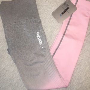 NWT XS GYMSHARK OMBRÉ SEEMLESS LEGGINGS!